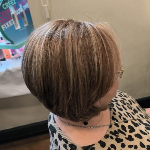 Réalisation de coiffure au salon Coif’Actuel à Templeuve