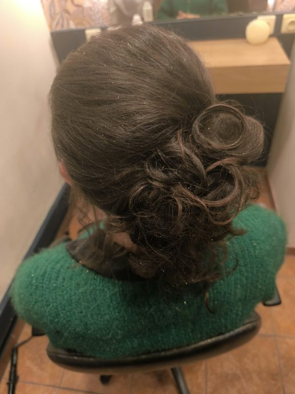 Réalisation de coiffure au salon Coif’Actuel à Templeuve